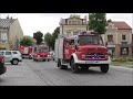 Przejazd kolumny wozów strażackich z okazji 150 lecia OSP Strzyżów